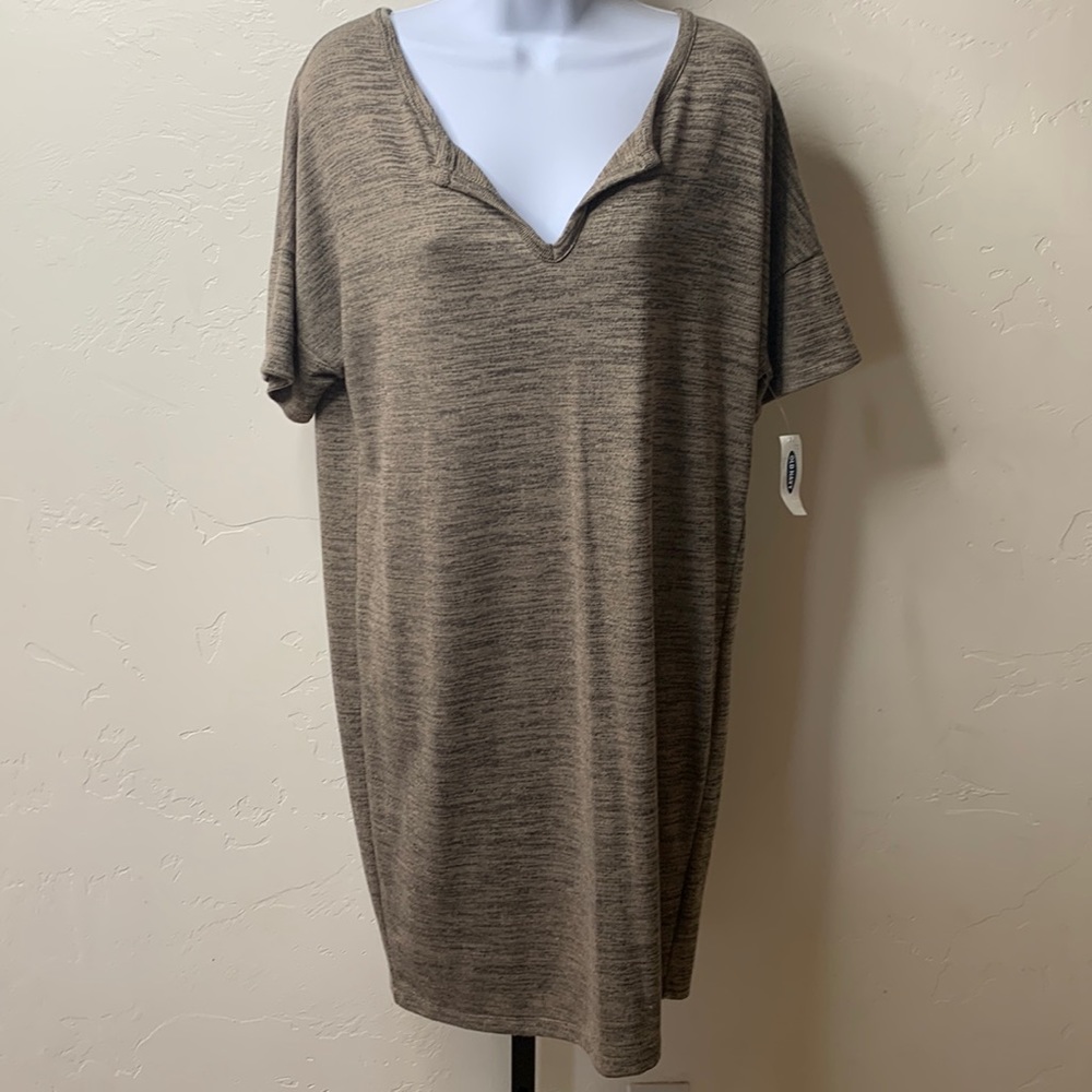 Tan sweater dress